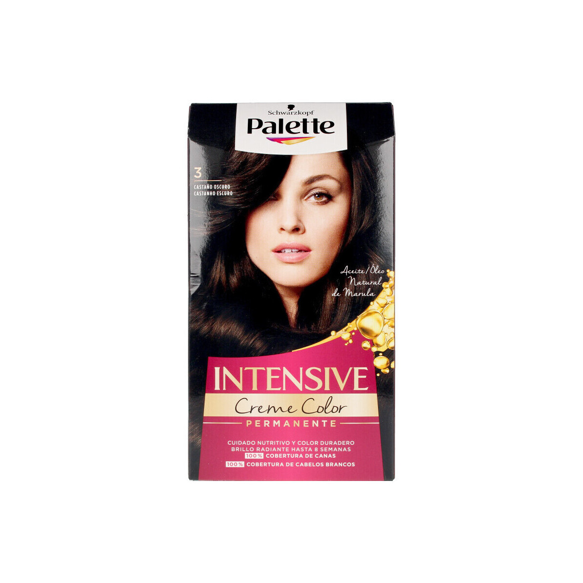 Beauty Damen Haarfärbung Palette Intensive Tinte 3-castaño Oscuro 