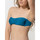 Kleidung Damen Bikini Ober- und Unterteile Luna Bandeau-Badeanzug-Oberteil mit abnehmbaren Rümpfen Homonoia Blau