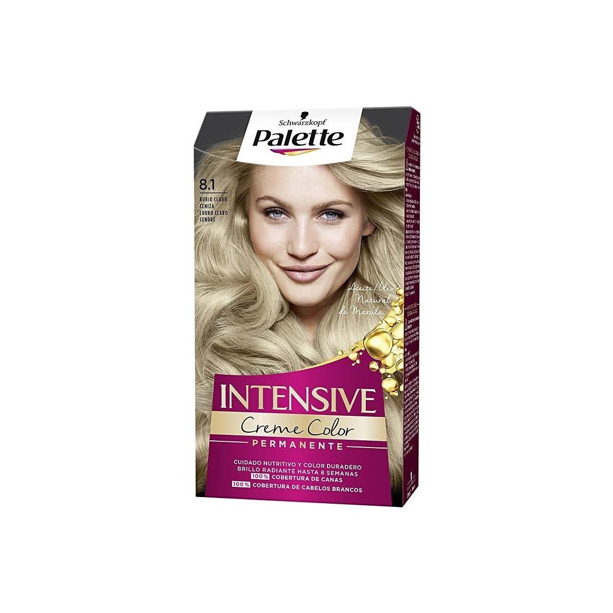 Beauty Damen Haarfärbung Palette Intensive Tinte 8.1-rubio Claro Ceniza 