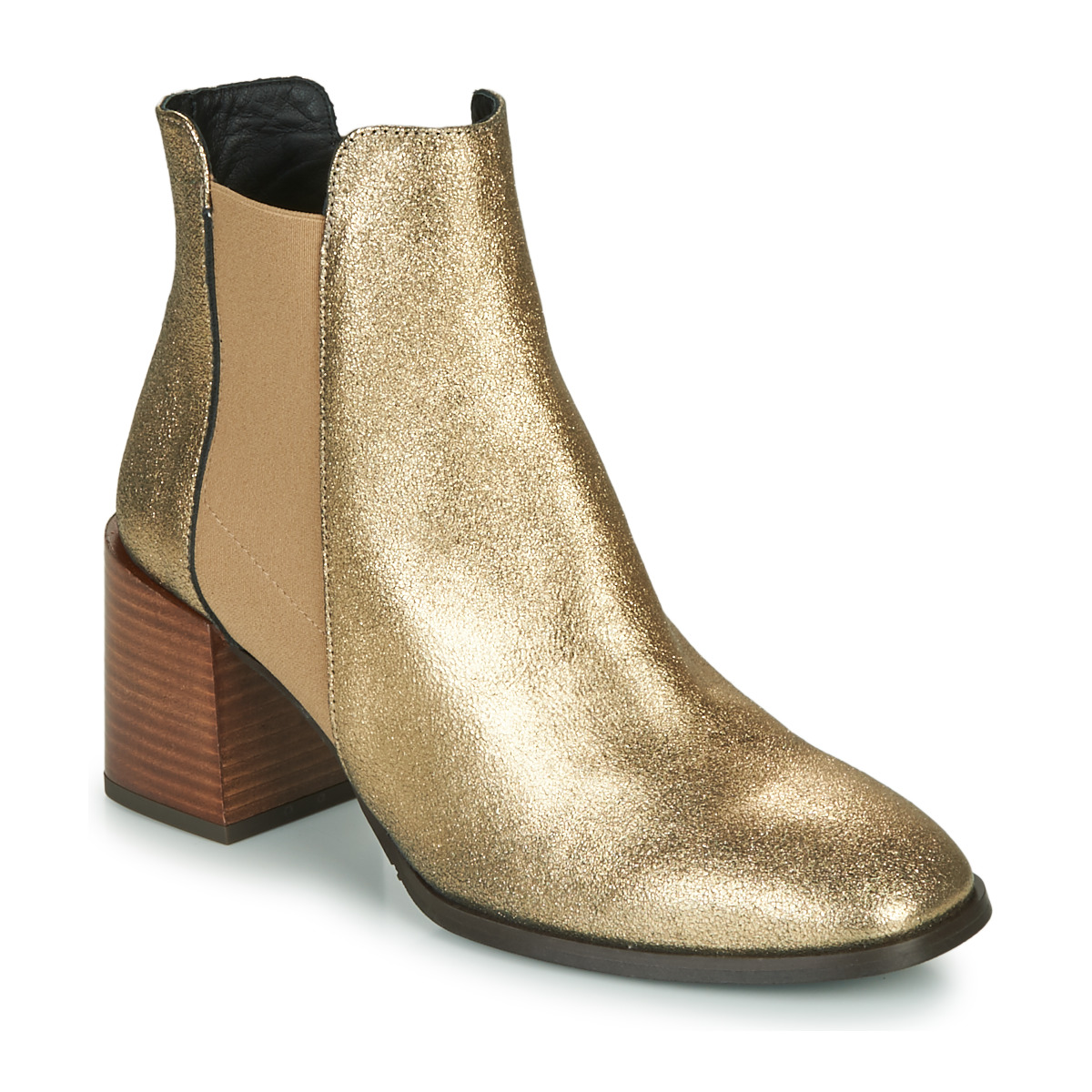 Schuhe Damen Low Boots Fericelli NIOCHE Gold
