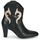 Schuhe Damen Low Boots Fericelli NARLOTTE Schwarz / Gold