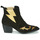 Schuhe Damen Low Boots Fericelli NAUSSON Schwarz / Gold