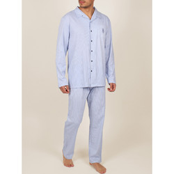 Kleidung Herren Pyjamas/ Nachthemden Admas For Men Homewear Pyjama Hose Hemd Fresh And Soft navy Admas Blau