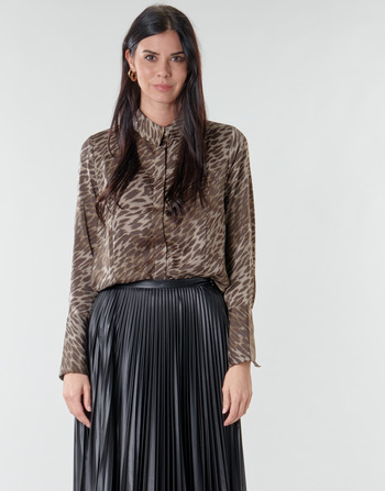 Kleidung Damen Tops / Blusen Guess VIVIAN Leopard