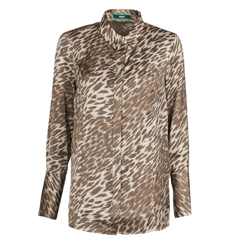 Kleidung Damen Tops / Blusen Guess VIVIAN Leopard