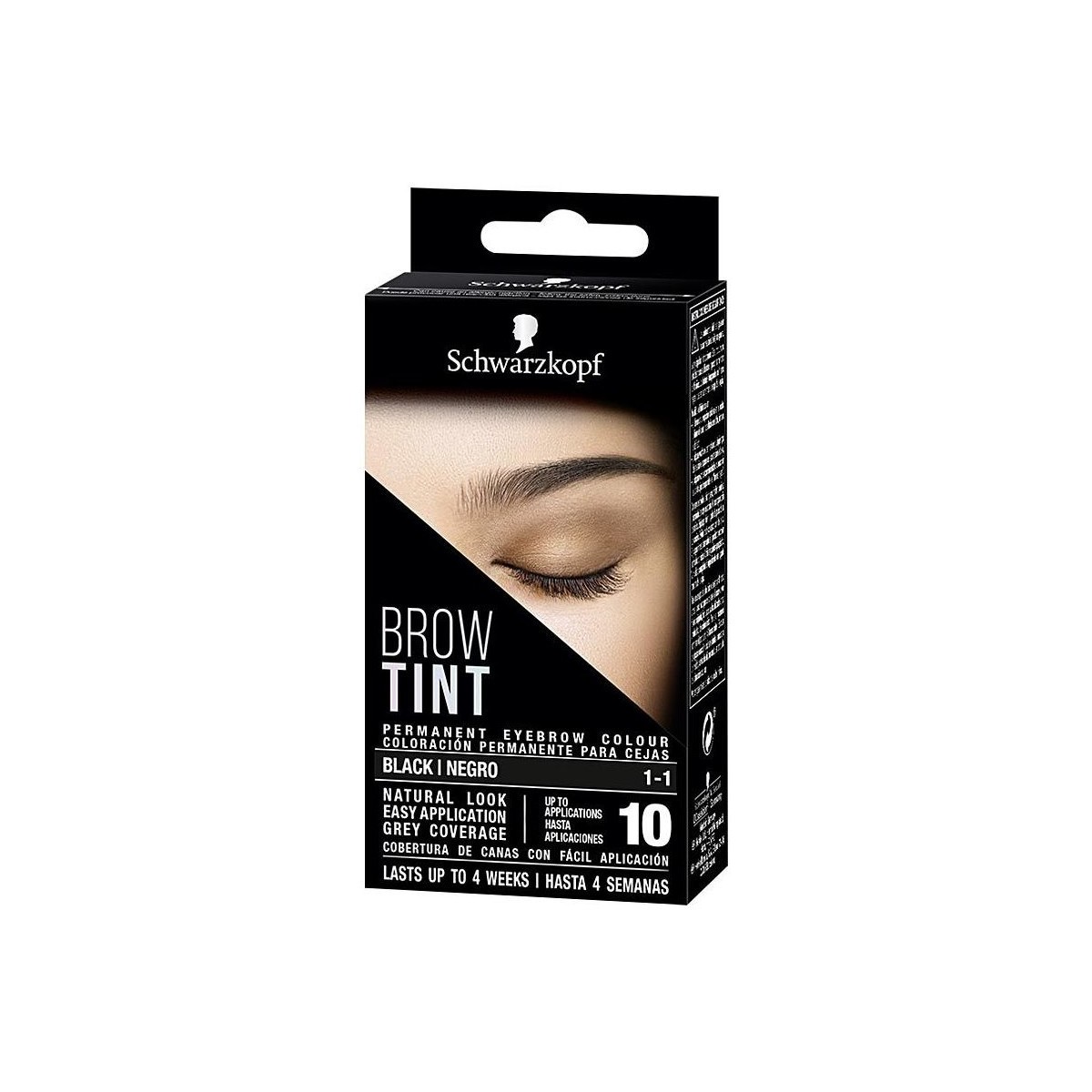 Beauty Damen Augenbrauenpflege Schwarzkopf Brow Tint Tinte Cejas 1-1-negro 