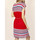 Kleidung Damen Kleider Admas Kurzärmeliges Sommerkleid Elegant Stripes rot Rot