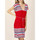 Kleidung Damen Kleider Admas Kurzärmeliges Sommerkleid Elegant Stripes rot Rot