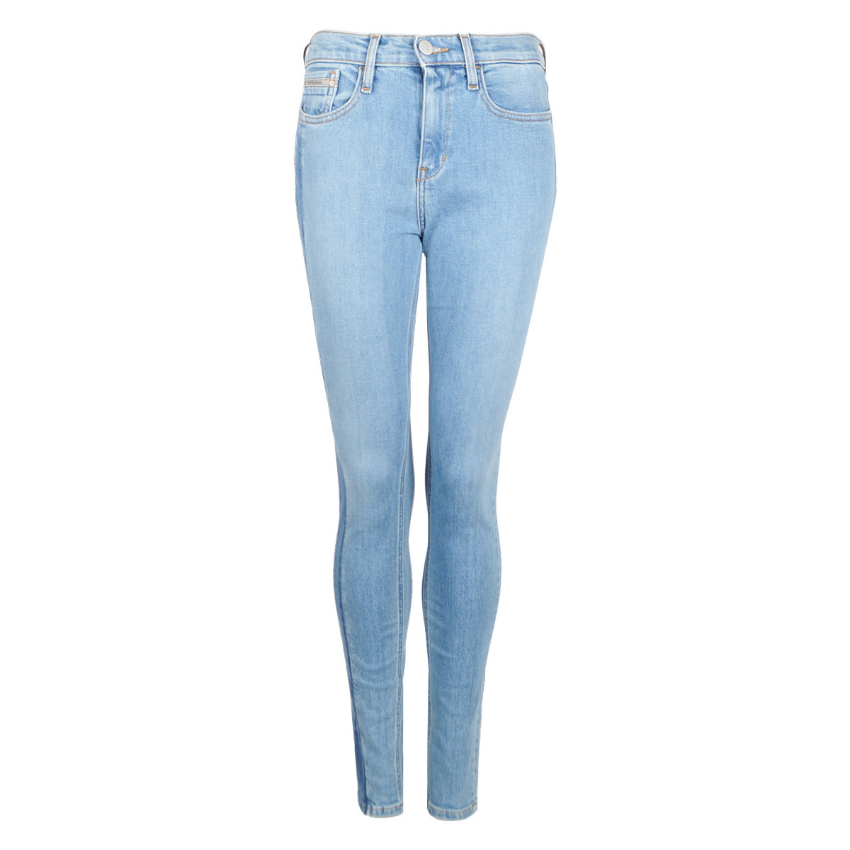Kleidung Damen 5-Pocket-Hosen Calvin Klein Jeans J20J207127 / Wertical straps Blau