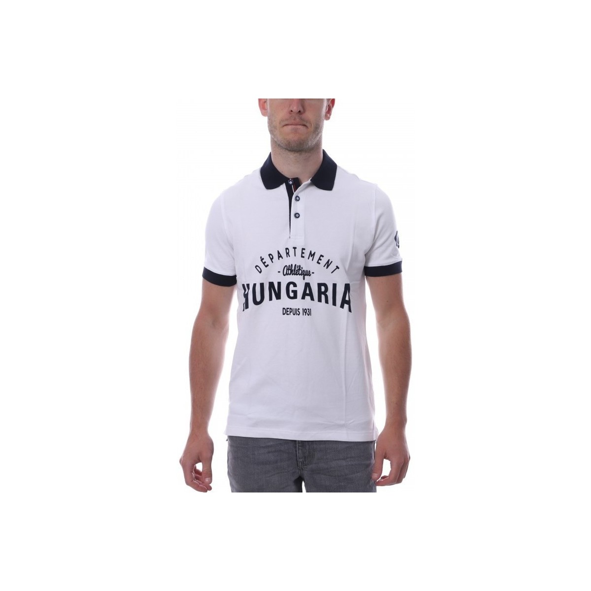 Kleidung Herren T-Shirts & Poloshirts Hungaria H-16TLMODOLE Weiss