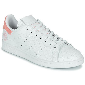 Schuhe Sneaker Low adidas Originals STAN SMITH W Weiss / Rosa