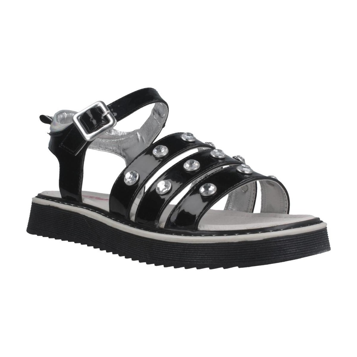 Schuhe Mädchen Sandalen / Sandaletten Asso AG6703 Schwarz