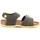 Schuhe Kinder Sandalen / Sandaletten Birkenstock 1015754 Sandalen Unisex Junior Khaki grün Grün