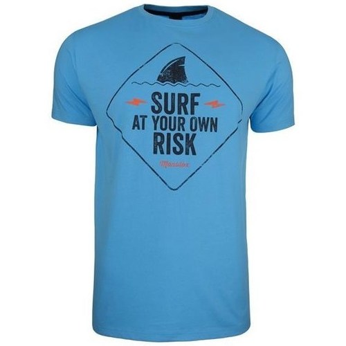Kleidung Herren T-Shirts Monotox Surf Risk Blau