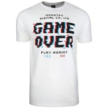 Kleidung Herren T-Shirts Monotox Game Over Weiss