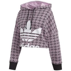 Kleidung Damen Sweatshirts adidas Originals Aop Hoodie CR Rosa, Schwarz