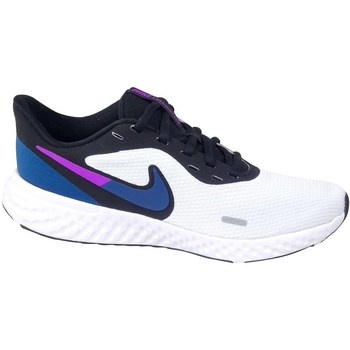 Schuhe Damen Sneaker Low Nike Revolution 5 Schwarz, Blau, Weiß
