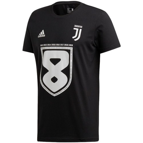 Kleidung Herren T-Shirts adidas Originals Juventus 19 Win Schwarz