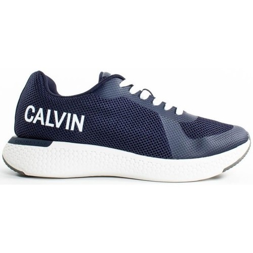 Calvin Klein Jeans amos mesh Blau - Schuhe Sneaker Low Herren 9079 