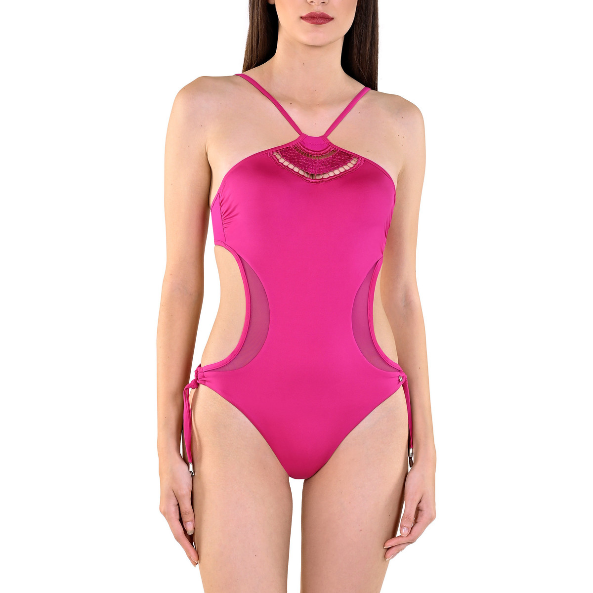 Kleidung Damen Badeanzug Lisca 1-teiliger Monokini-Badeanzug Porto Montenegro Rosa