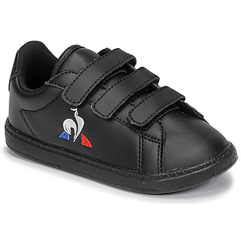 Schuhe Kinder Sneaker Low Le Coq Sportif COURTSET INF Schwarz