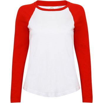 Kleidung Damen Langarmshirts Skinni Fit SK271 Rot