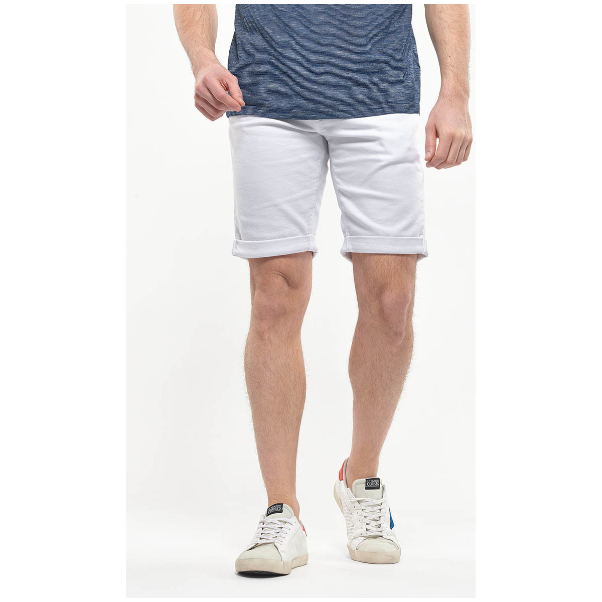 Kleidung Herren Shorts / Bermudas Le Temps des Cerises Bermuda shorts JOGG2 Weiss