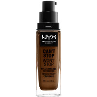 Beauty Damen Make-up & Foundation  Nyx Professional Make Up Can't Stop Won't Stop Full Coverage Foundation walnut 
