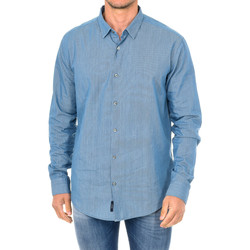 Kleidung Herren Langärmelige Hemden Armani jeans 3Y6C09-6NDZZ-0500 Blau