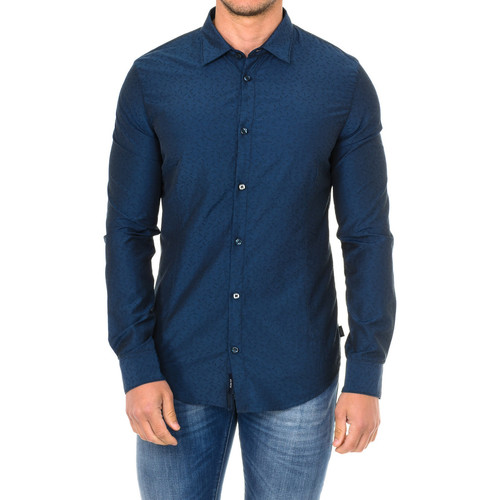Kleidung Herren Langärmelige Hemden Emporio Armani 3Y6C54-6N2WZ-2514 Blau