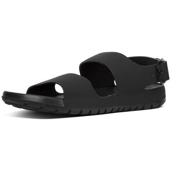 Schuhe Herren Sandalen / Sandaletten FitFlop LIDO TM BACK-STRAP SANDALS IN NEOPRENE BLACK Schwarz