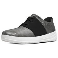 Schuhe Damen Sneaker Low FitFlop SPORTY-POP TM X LIZARD PRINT SNEAKER BLACK Schwarz