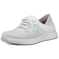 Schuhe Damen Sneaker Low FitFlop MARBLEKNIT SNEAKERS WHITE / STORM GREY Schwarz