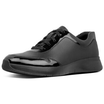 Schuhe Damen Sneaker Low FitFlop IDA FLEX SNEAKERS ALL BLACK Schwarz