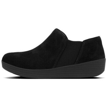 Schuhe Damen Slipper FitFlop SUPERCHELSEA SLIP-ONS BLACK SUEDE Schwarz