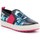 Schuhe Damen Sneaker Low Geox D Breeda Schwarz, Rot, Blau