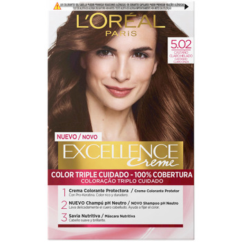 Beauty Damen Haarfärbung L'oréal Excellence Creme Tinte 5.02-castaño Claro Helado 