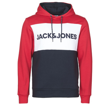 Kleidung Herren Sweatshirts Jack & Jones JJELOGO BLOCKING Rot