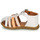 Schuhe Mädchen Sandalen / Sandaletten GBB PERLE Weiss / Orange