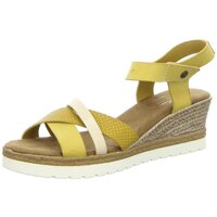 Schuhe Damen Sandalen / Sandaletten Mustang Sandaletten 1317806-6 Gelb