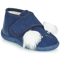 Schuhe Kinder Hausschuhe Little Mary KOALAVELCRO Blau