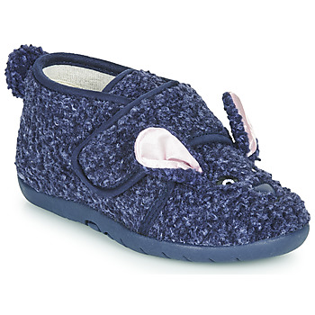 Schuhe Kinder Hausschuhe Little Mary LAPINVELCRO Blau