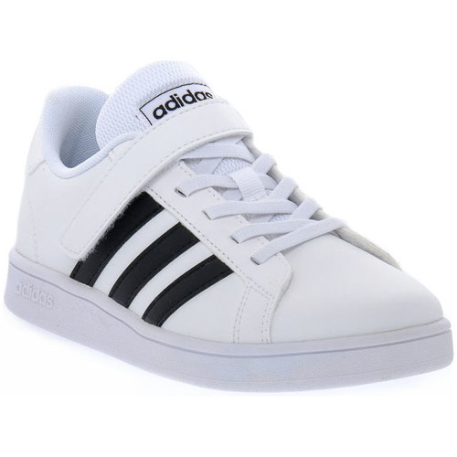 Schuhe Jungen Sneaker adidas Originals GRAND COURT C Weiss