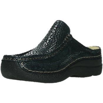 Schuhe Damen Pantoletten / Clogs Wolky Pantoletten Roll Slide 620244-800 Blau