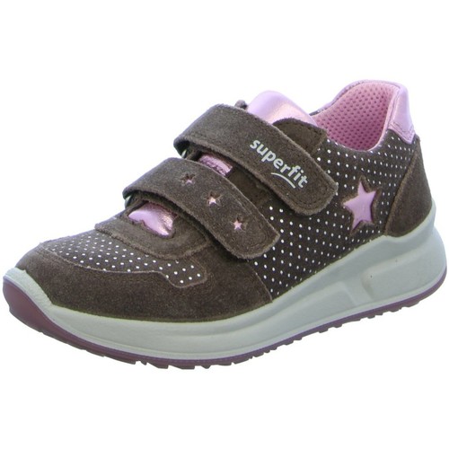 Schuhe Mädchen Babyschuhe Superfit Maedchen erdbraun-rosé 1-000187-8500 Grau