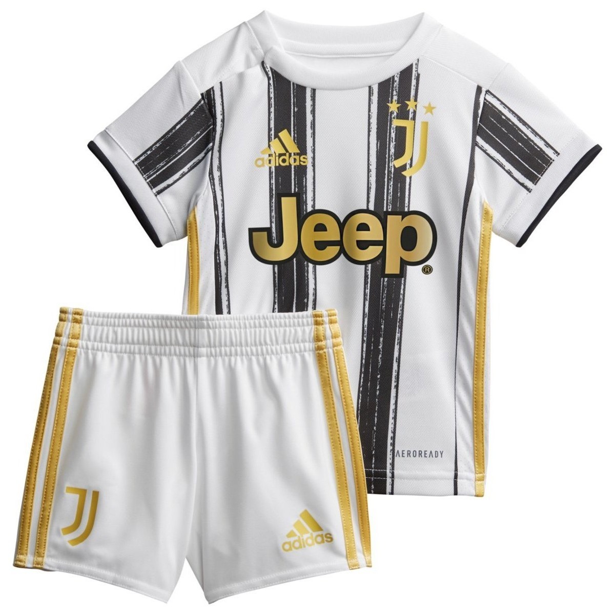 Kleidung Jungen T-Shirts & Poloshirts adidas Originals Sport Juventus Turin Babykit Home 20/21 Weiss EI9895 Weiss