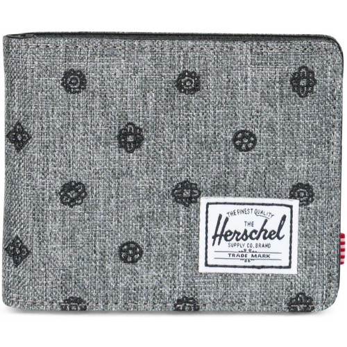 Taschen Portemonnaie Herschel Hank RFID Raven Crosshatch Embroidery 