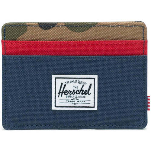 Taschen Portemonnaie Herschel Charlie RFID Woodland Camo Navy Red 