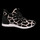 Schuhe Damen Sneaker La Strada Black White Cow Velvet Rubber 1905632-4690 Other