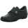 Schuhe Damen Slipper Longo Slipper -Klettslipper,black 1035937 Schwarz